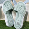 Women's Ruched Strap Comfort Slide Sandals