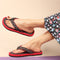 Women's Daily Wear Printed Thong Flip Flops