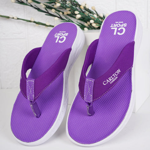 Women's Solid Thong Comfort Slippes