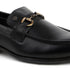 Men's Smooth Finish Slip-On Loafers with Buckle Detail