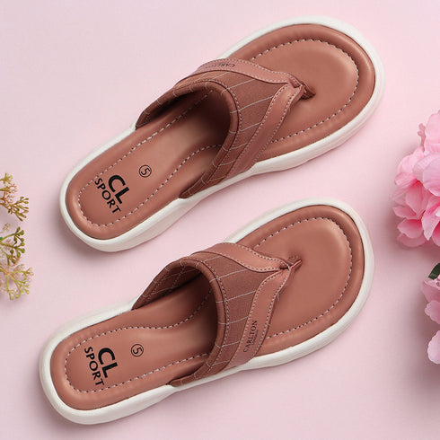 Women's Paneled Thong Comfort Flip-Flops