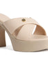 Elegant Crossover Strap Block Heel Sandals