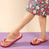 Women's Daily Wear Printed Thong Flip Flops