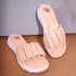 Women's Ruched Strap Comfort Slide Sandals