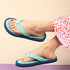 Women's Daily Wear Printed Thong Flip Flops