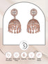 Rose Gold plated AD studded handcrafted Dome shaped Jhumka for Women & Girls