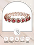 Rose Gold plated Ruby AD designer Handcrafted Bracelet for Women & Girls