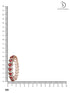 Rose Gold plated Ruby AD designer Handcrafted Bracelet for Women & Girls