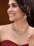 Unique triangular design Diamond Necklace Earrings Modern design for Women & Girls