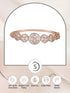 Rose Gold plated AD studded handcrafted Bracelet for Women & Girls