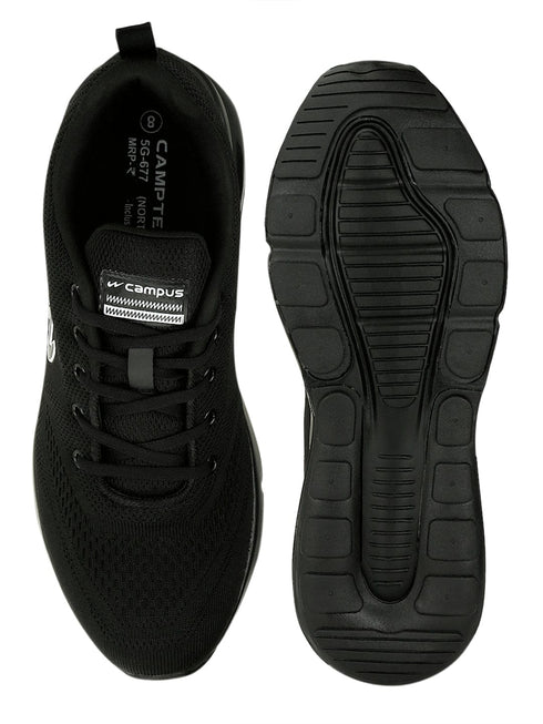NORTH PLUS Black Men's Running Shoes