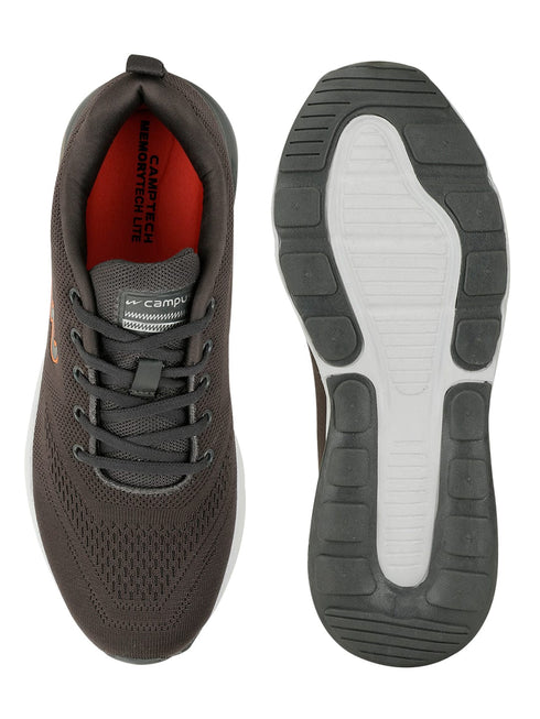 NORTH PLUS Grey Men's Running Shoes
