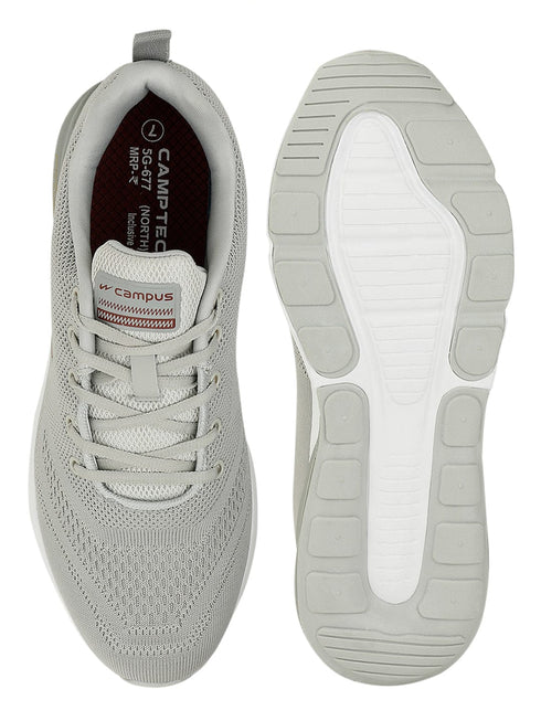 NORTH PLUS Grey Men's Running Shoes
