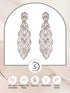 Rose Gold plated Leaf Design AD studded Earrings