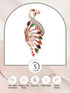 Rose Gold Plated Multi AD studded Peacock Handcrafted Finger Ring
