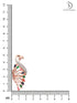 Rose Gold Plated Multi AD studded Peacock Handcrafted Finger Ring