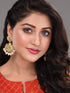 Off White Gold Toned Kundan Studded & Pearl Beaded Chandbalis