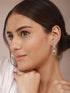 925 Sterling Silver Rhodium Plated CZ Jhumka Earrings