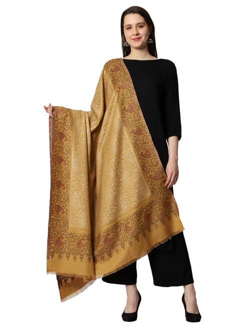 Women's Zari Kani Wool Shawl