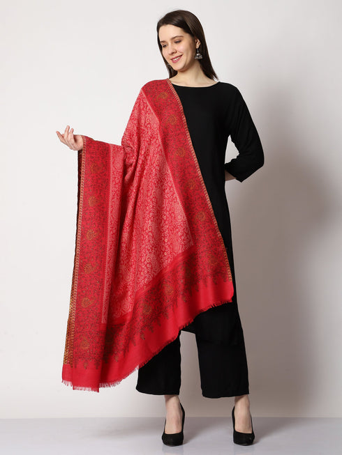 Women's Zari Kani Wool Shawl