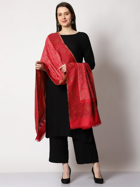Women's Zari Kani Wool Shawl
