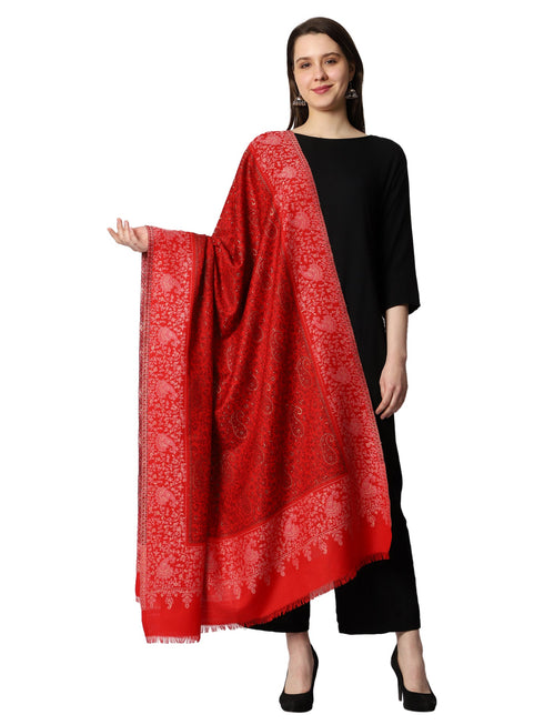 Women's Zari Kani Wool Shawl