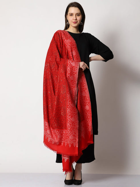 Women's Zari Kani Wool Shawl