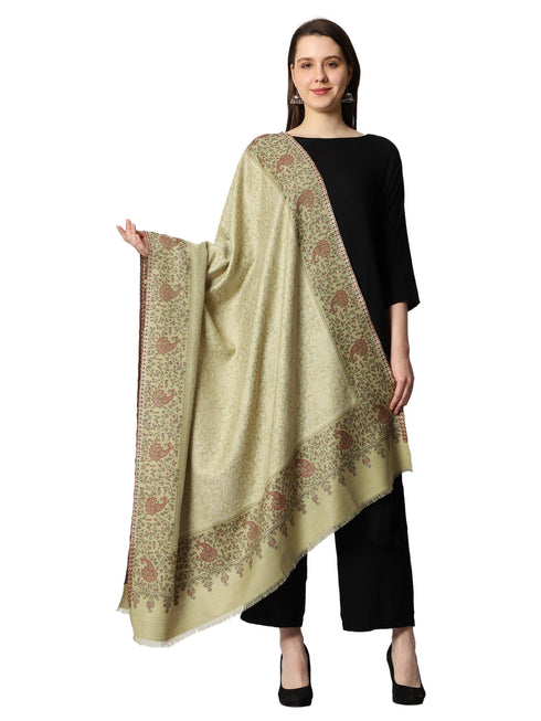 Women's Zari Kani Wool Shawl