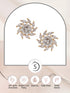 Gold plated AD studded Sparkling star Stud Earrings