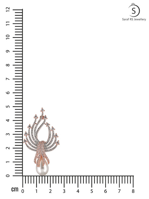Luxurious Pearl & AD Studded Contemporary Earring