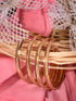 Set of 2 Gold Plated white AD Studded Handmade Designer Bangles