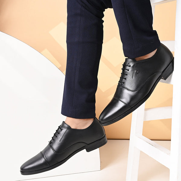 Men's Cap-Toe Lace-Up Dress Shoes
