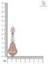 Rose Gold plated White AD studded handcrafted Bell shaped Jhumka for Women & Girls