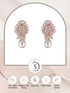 Luxurious Diamond Pearl Drop Earring High Quality White Pearl AD studded