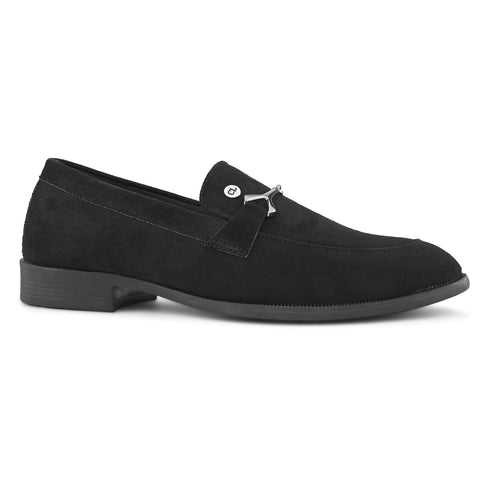 Men's Suede Embellished Loafers