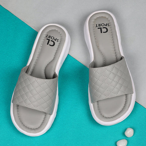 Women's Quilted Comfort Slide Sandals