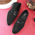 Men's Suede Embellished Loafers