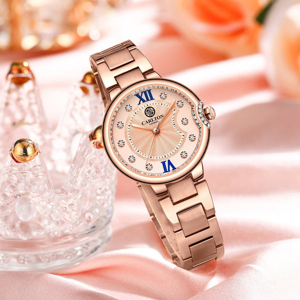 Charlotte Women Analog Rose Gold Watch-CLDRGS-002