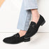 Men's Suede Embellished Loafers