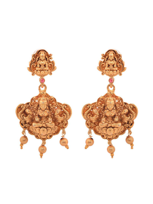 Gold Plated Exquisite Design Shiv Parivar Temple Jewellery Set