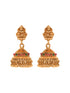 Gold Plated Exquisite Lakshmi Design Haram Temple Jewellery Set Jhumki Earrings