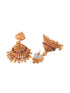 Gold Plated Exquisite Lakshmi Design Haram Temple Jewellery Set Jhumki Earrings