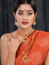 Gold Toned Grand South Indian Imitation Bridal Temple Jewellery Set