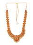 Gold Toned Gorgeous Saaddhvi Haram Combo Temple Jewellery Set