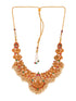 Gold Toned Gorgeous Saaddhvi Haram Combo Temple Jewellery Set