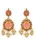 Gold Plated Pink AD studded Kundan Choker Jewellery Set