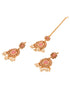 Gold Plated Pink AD studded Kundan Choker Jewellery Set