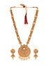 GoldPlated Kundan studded Handcrafted Necklace Jewellery Set
