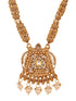 Gold Plated Kundan Studded Pearl Beaded Long Necklace Jewellery Set