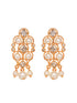 Gold Plated Polki AD Studded Pearl Beaded Intricate Choker Jewellery Set
